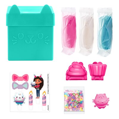 Gabby's Dollhouse Gi̇zemli̇ Kedi̇ Kutusu Make Clay Cupcakes