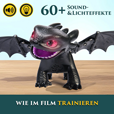 Sesli ve Işıklı Ejderhanı Nasıl Eğitirsin İnteraktif Toothless Dişsiz Figür
