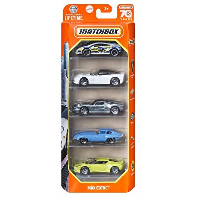 Matchbox Beşli Araba Seti City Mbx Exotic HCJ01