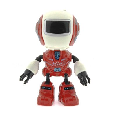 Sesli Işıklı Mini Sevimli Kırmızı Mutlubot