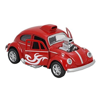 Işıklı Metal Çek Bırak Motorlu Tosbağa Kırmızı