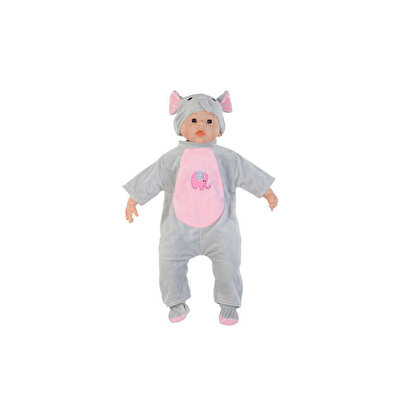 Peluş Fil Tulumlu Bebek 60 cm.