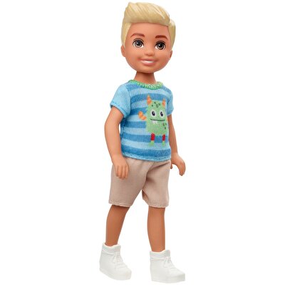 Barbie Aksesuarlı Chelsea Bebekler Çizgili Tişörtlü Erkek GHV67