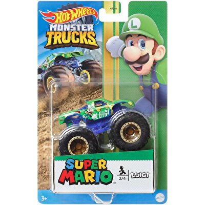 Hot Wheels Monster Trucks Gösteri Dünyası Temalı 1:64 Arabalar Luigi HCR76