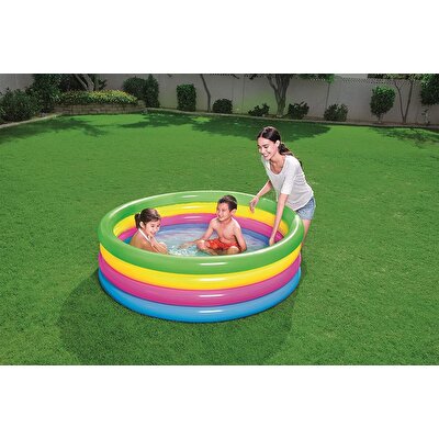 Bestway Çocuk Havuzu Neon Renkli 4 Bölmeli 157x46 cm.