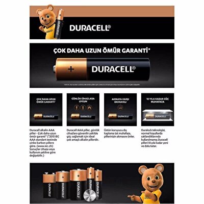Duracell Basic İnce Kalem Pil AAA 6'lı