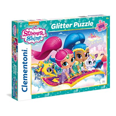 Clementoni 104 Parça Simli Işıltı ve Parıltı Puzzle