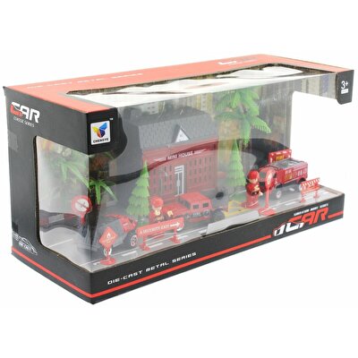 Aksesuarlı Metal İtfaiye Seti