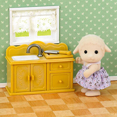 Sylvanian Families Koyun Kız Kardeş Ve Mutfak Seti