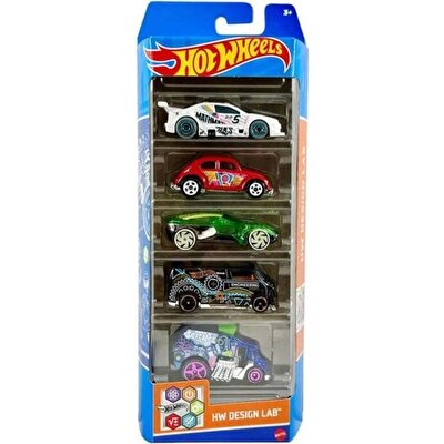 Hot Wheels Beşli Araba Seti Desing Lab HLY72