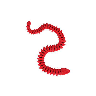 Hareketli Hayvanlar Serisi Kırmızı Viper Yılan