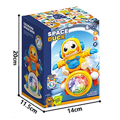 Space Duck Işıklı Müzikli Dans Eden Ördek Robot