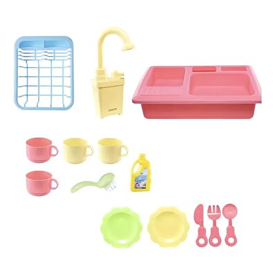 Pilli Mutfak Lavabo Oyun Seti 16 Parça