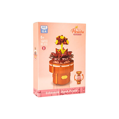 Mega Blok Çiçek Saksıda Sukulent 166 Parça