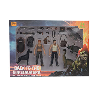 2'li Figürlü Dinozorlu Savunma Seti