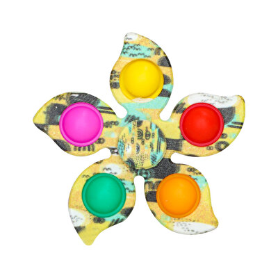 5 Parmak Yaprak Pop It Stres Çarkı