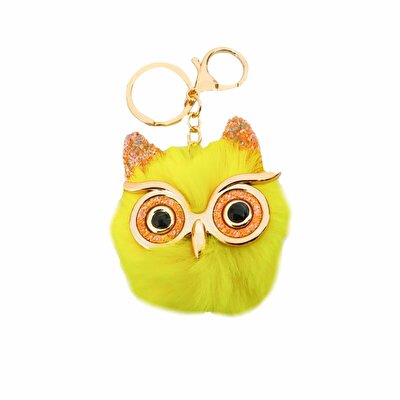 Baykuş Peluş Anahtarlık Sarı