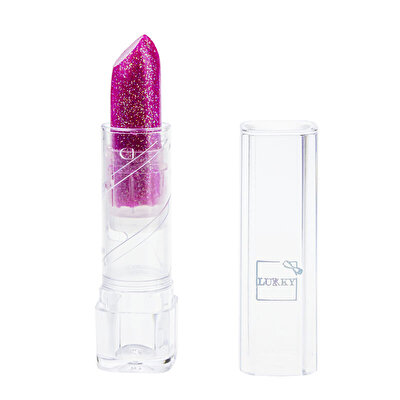 Lukky Çi̇lek Aromalı Simli Lipstick Mor
