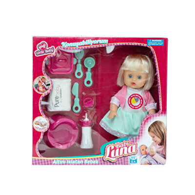 Baby Luna Altını Islatan Yemek Setli̇ Bebek Balıklı Elbi̇se