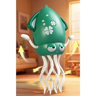 Dansçı Kali Müzikli Işıklı Hareketli Ahtapot Yeşil