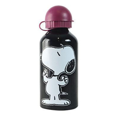 Snoopy 500ml Mor Kapaklı Matara