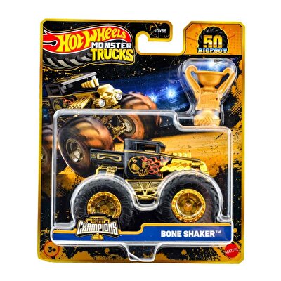 Hot Wheels Monster Trucks Bigfoot Trophy Şampiyonları Bone Shaker JDV98