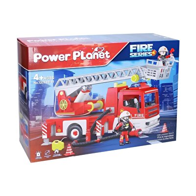 Power Planet Merdivenli İtfaiye Kamyonu Yapı Seti