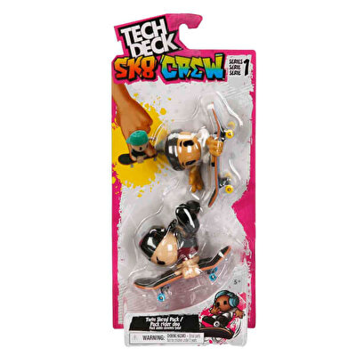 Tech Deck SK8 Crew Figürlü Parmak Kaykayı 2’li Set 4