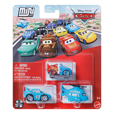 Cars Mini Karakter Arabalar Üçlü Paket JJW60