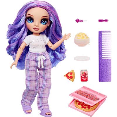 Rainbow High Jr. High Pijama Partisi Bebeği Violet Willow