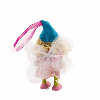 Ahşap Esnek Peri Bebeği Açık Pembe Ayakkabılı