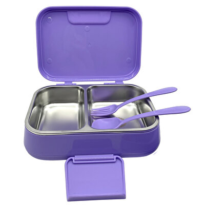 Kuromi Çelik 2 Bölmeli Beslenme Kutusu