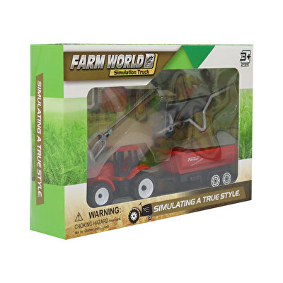 Çiftlik Dünyası Traktör Seti Kırmızı
