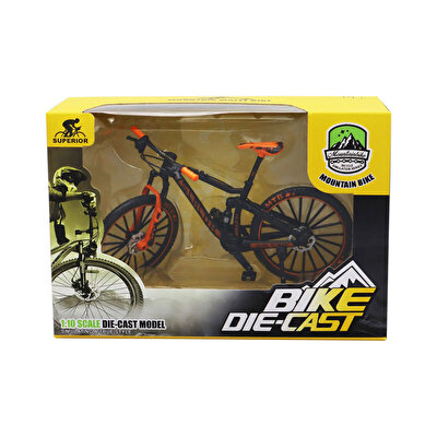 1:10 Die Cast 4A Siyah Dağ Bisikleti
