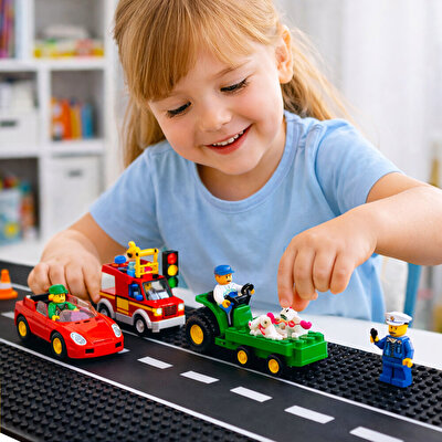 Esnek Blok Zemin Mavi