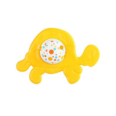 LC Sevimli Kaplumbağa Diş Kaşıyıcı Çıngırak Sarı