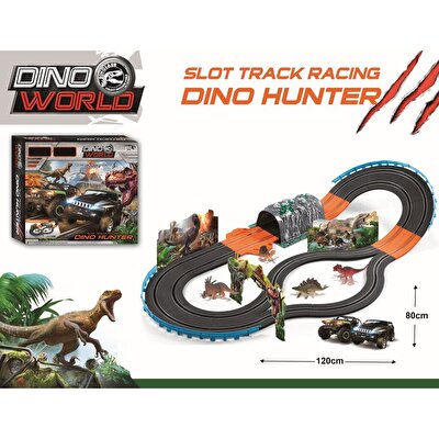1:43 Ölçekli Dinozor Dünyası Yarış Seti