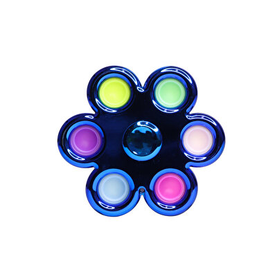 5 Parmak Metalize Stres Çarkı Pop It