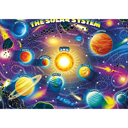 Ks Puzzle Planets Of Solar System Jumbo Puzzle 50 Parça