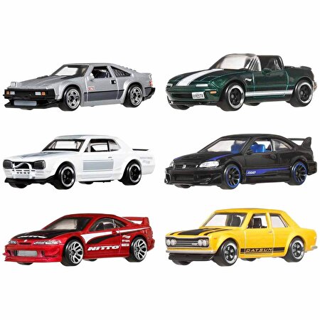 Hot Wheels Japon Temalı 1:64 6’lı Araba Seti JBY77