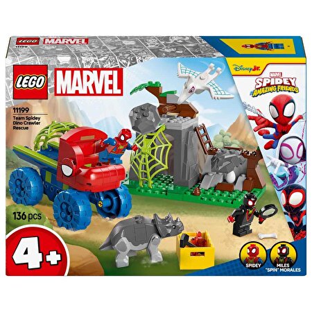 LEGO Marvel Spidey Ekibi Dinozor Kamyonlu Kurtarma 11199