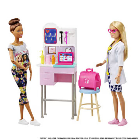 Barbie Bebek Doktor ve Oyun Seti GWV01