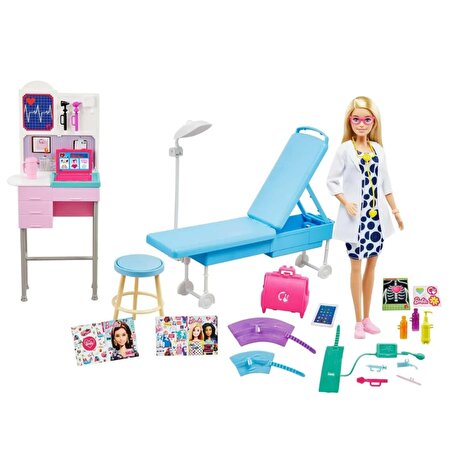 Barbie Bebek Doktor ve Oyun Seti GWV01