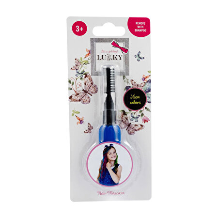 Lukky Saç Boyama Maskarası Neon Mavi