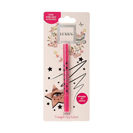 Lukky 2'si 1 Arada Yıldız Baskısı ve Eyeliner