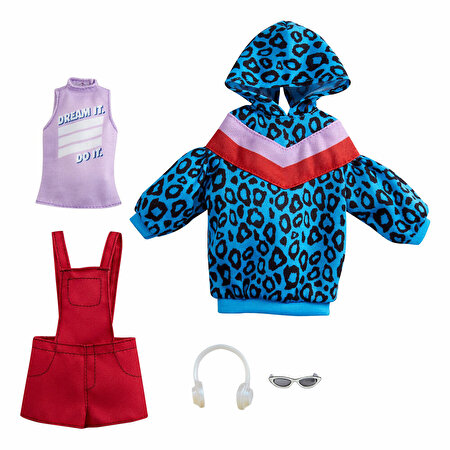 Barbie'nin Kıyafet Koleksiyonu İkili Paketler Kırmızı Tulum GRC86