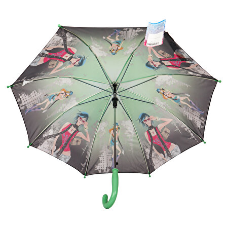Rubenis Yeşil Saplı Şemsiye