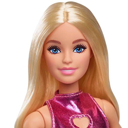 Barbie Büyüleyici Parti Bebekleri Metalik Pembe Elbiseli HYT88