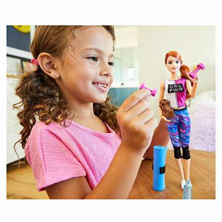 Barbie Wellness Barbie'nin Spa Günü Bebekleri Spor Temalı GJG57