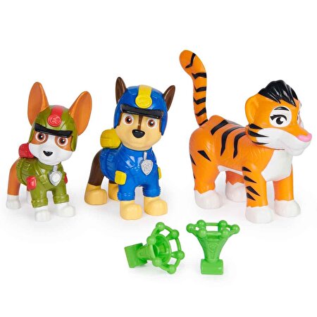 Paw Patrol Pups Jungle Kahramanlar Chase, Tracker & Tiger